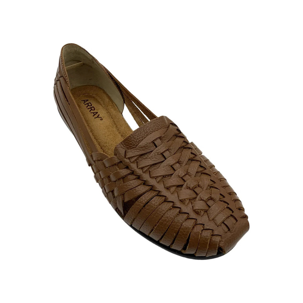 ARRAY Women's Estella Slip-On Woven Flats Tan - Medium
